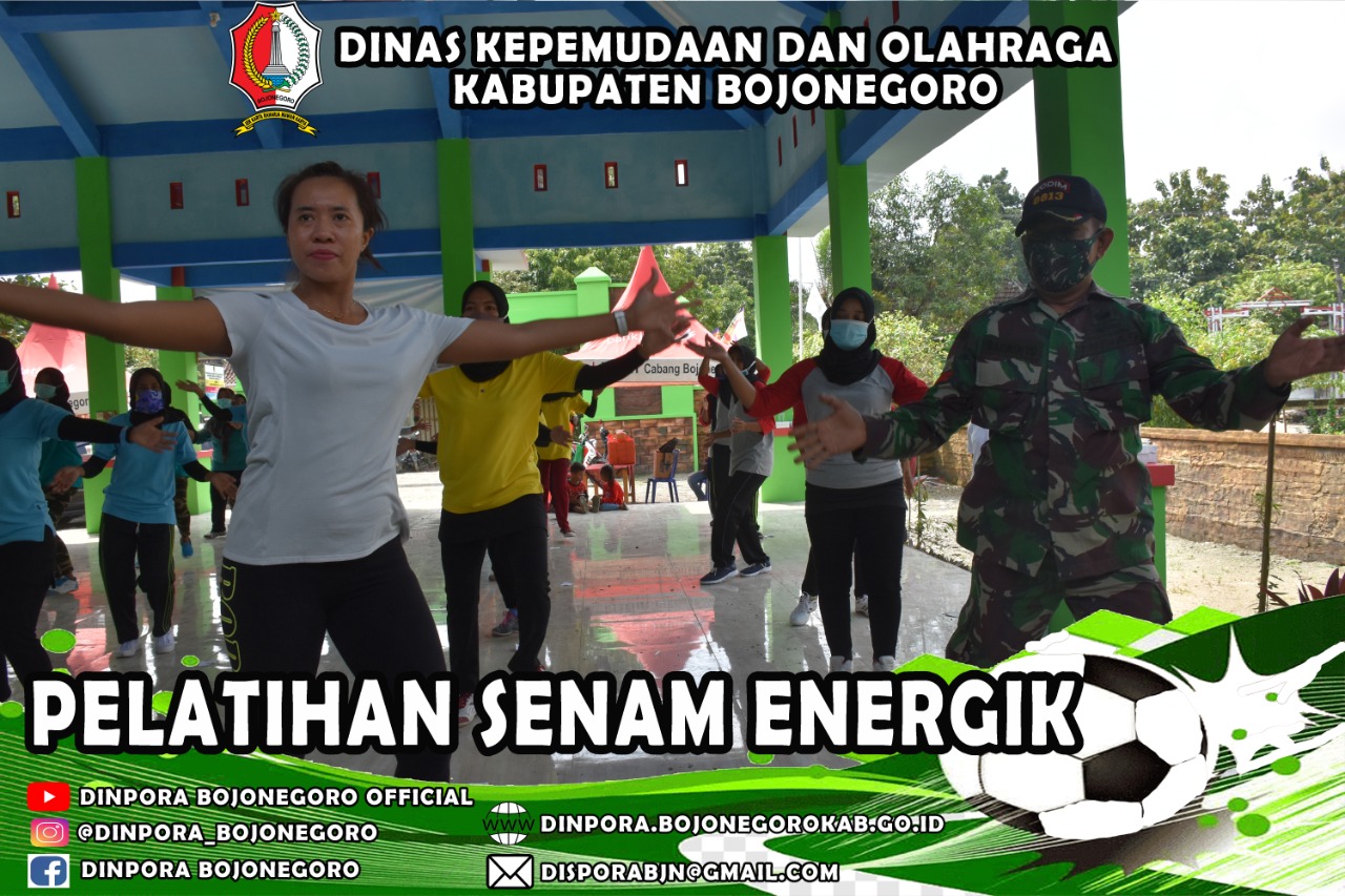 Pelatihan Senam Energik Bojonegoro dalam rangka TMMD Ke-110 TA. 2021 di Desa Jatimulyo Tambakrejo