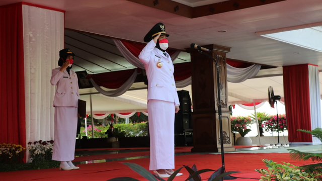 Upacara Peringatan HUT RI Ke-76 Kabupaten Bojonegoro Tahun 2021