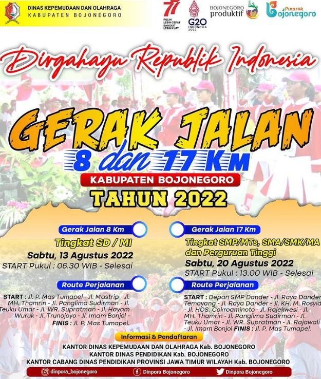 GERAK JALAN 8 DAN 17 KM
