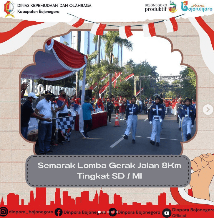 SEMARAK LOMBA GERAK JALAN 8 km Tingkat SD/MI
