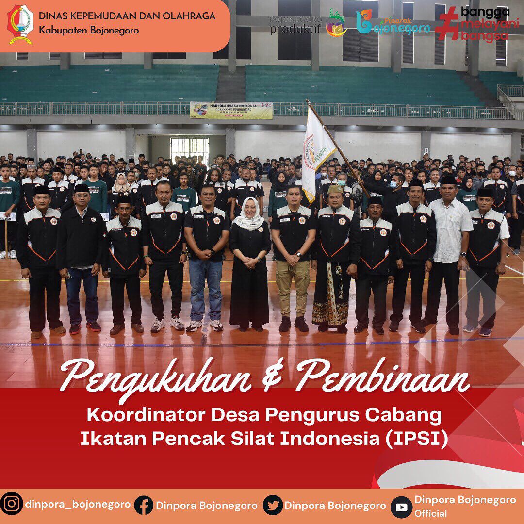 PENGUKUHAN DAN PEMBINAAN koordinator desa pengurus cabang Ikatan Pencak Silat Indonesia (IPSI) se- K