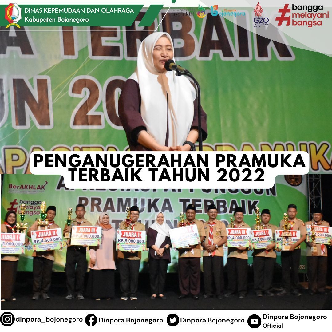 PENGANUGRAHAN PRAMUKA TERBAIK TAHUN 2022