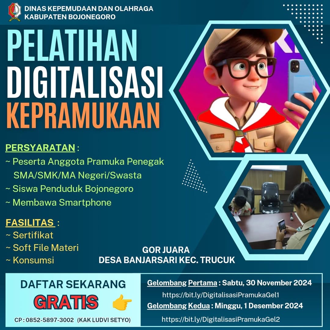 Pelatihan Digitalisasi Kepramukaan 2024
